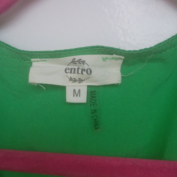 entro Emerald V-Neck Puff-Sleeve Mini Dress - Picture 6 of 11